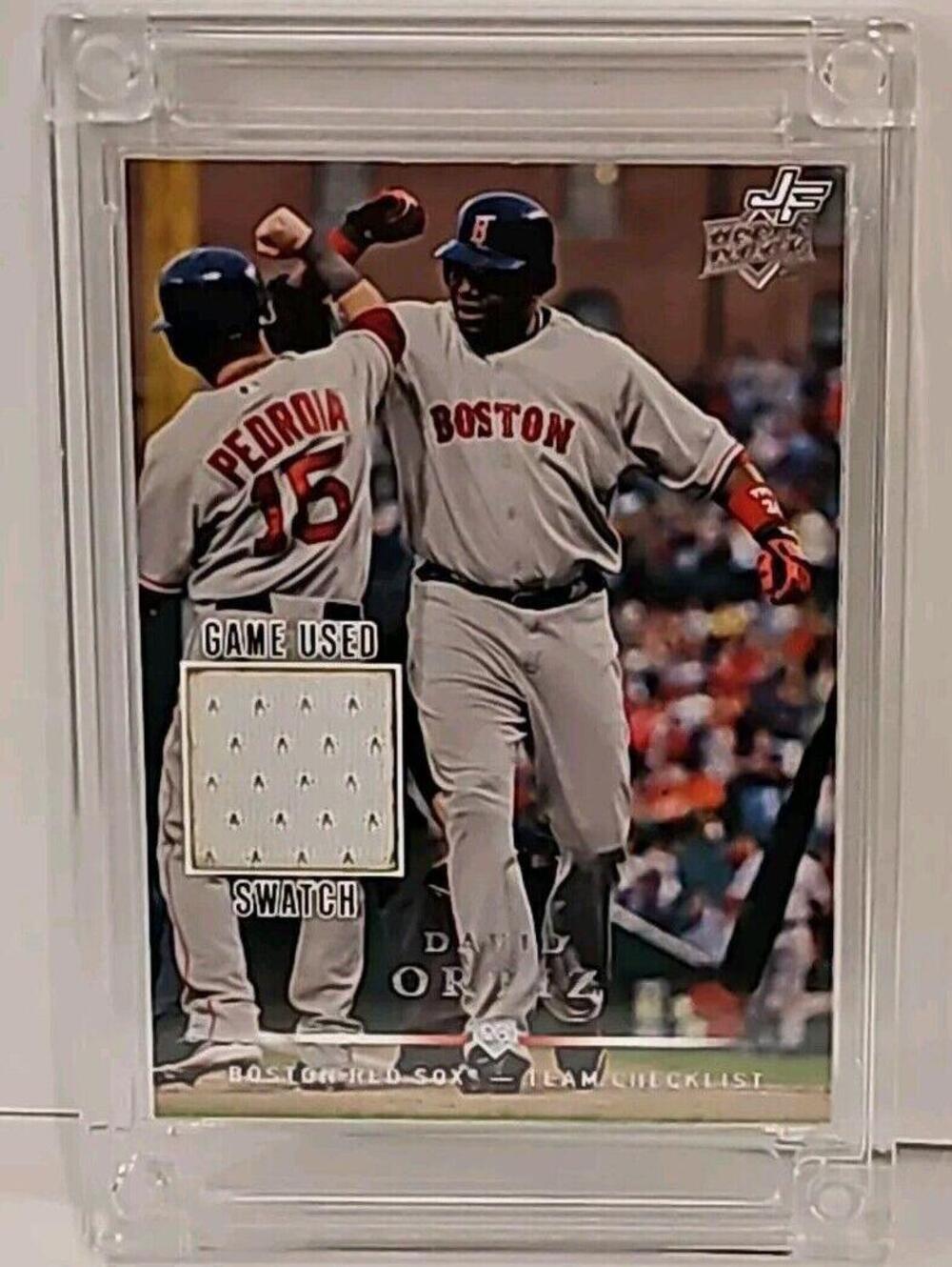 David Ortiz Boston Red Sox Jersey Fusion Baseball Card Game Used Swatch